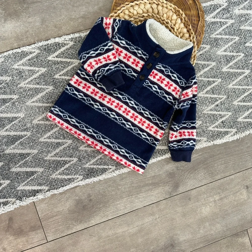 Carter's Baby Boy Winter Aztec Western Holiday Fleece Sweater Pullover 6 Months